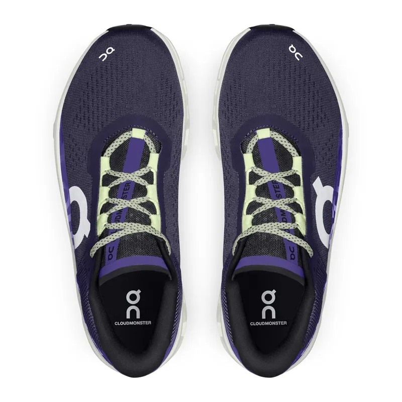 On Running Cloudmonster Mens Running Shoes in Acai/Aloe-4